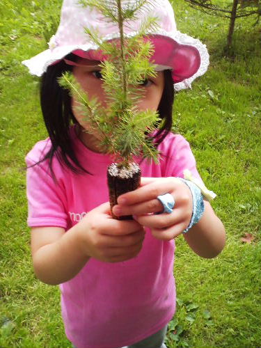 モンゴメリの子孫の方と記念植樹